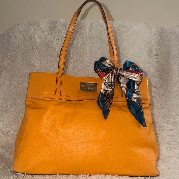 kate spade Handbags - Kate Spade New York Windsor Square Gabrielle Ostrich Embossed Leather Tote